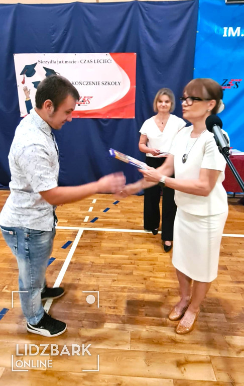 Zakończenie roku szkolnego ZS w Lidzbarku.